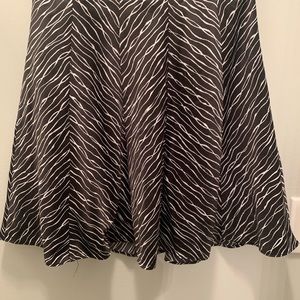 The Limited black and white skirt